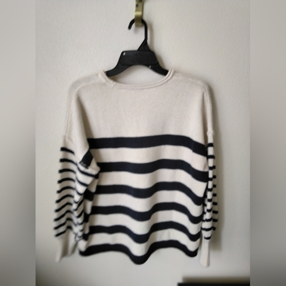 Madewell Women's Sweater Conway Pullover Stripe Stripe Size S - Picture 4 of 8